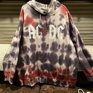 AC/DC tie-dye men’s sweatshirt
